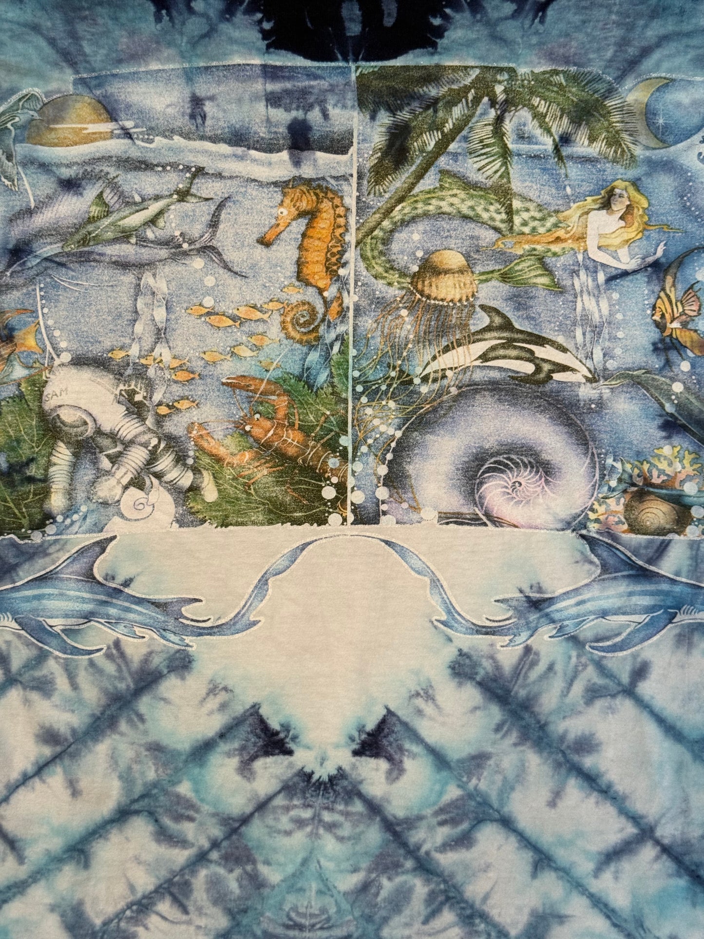 90’s Liquid Blue All Over Print Tee