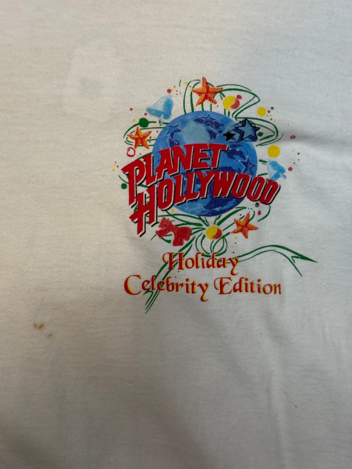 1996 Planet Hollywood Christmas Tee