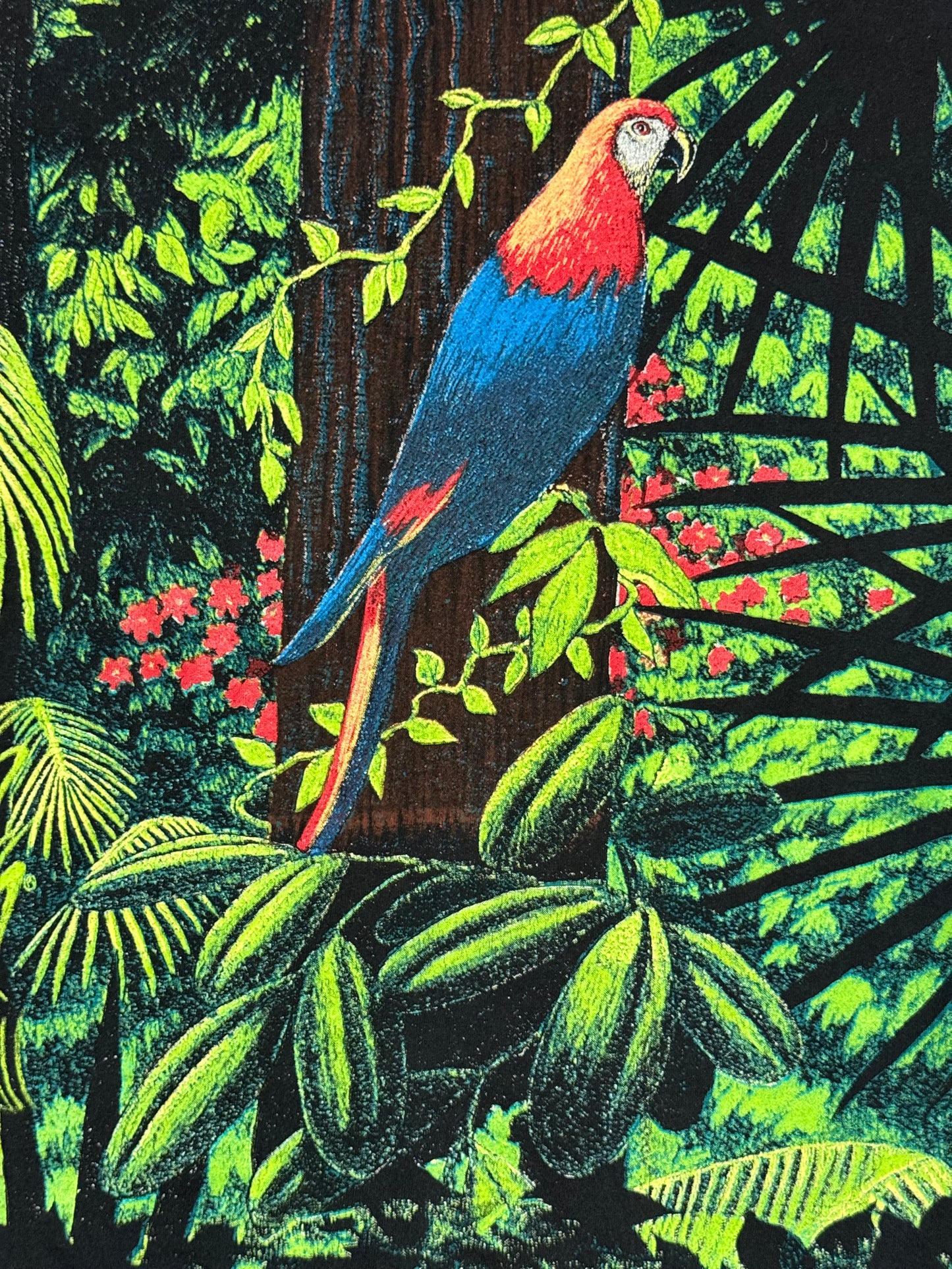 Vintage All Over Print Parrot Tee
