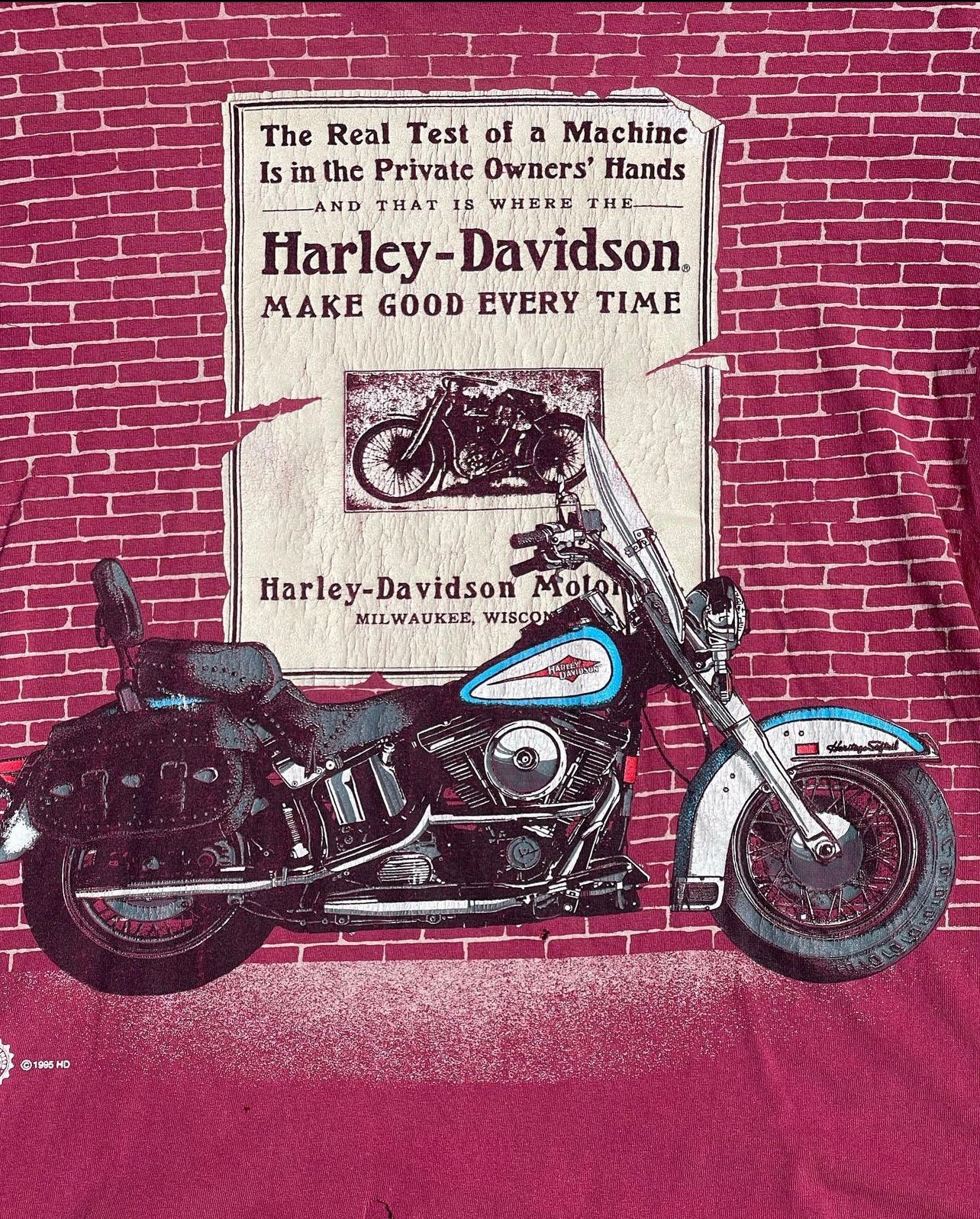 1996 Harley All Over Print Tee