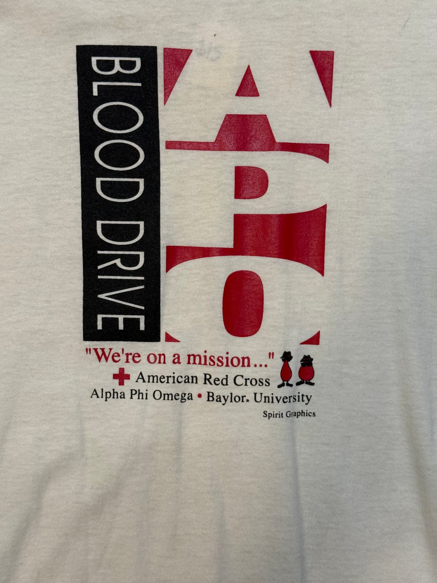 1990’s Alpha Phi Omega Baylor Blood Drive Tee