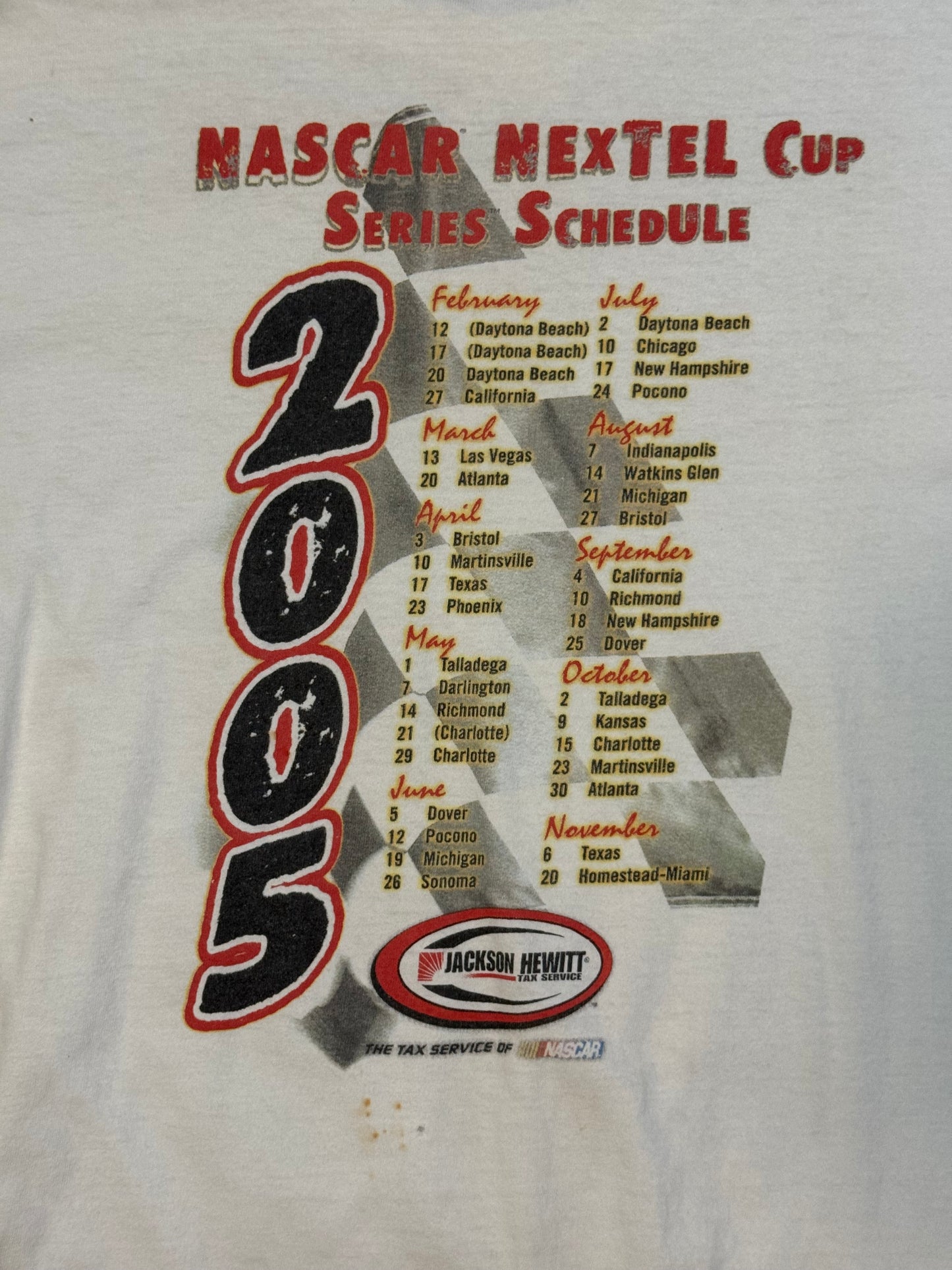 2005 Nascar Nextel Cup Series Tee