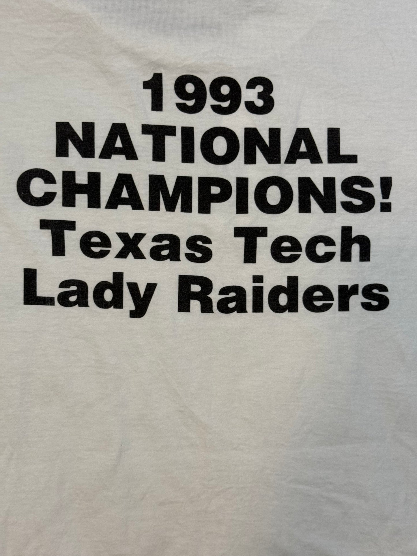 1993 Texas Tech Women’s Basketball Champions Tee