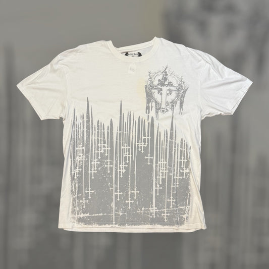 Affliction Style Y2K All Over Print Tee