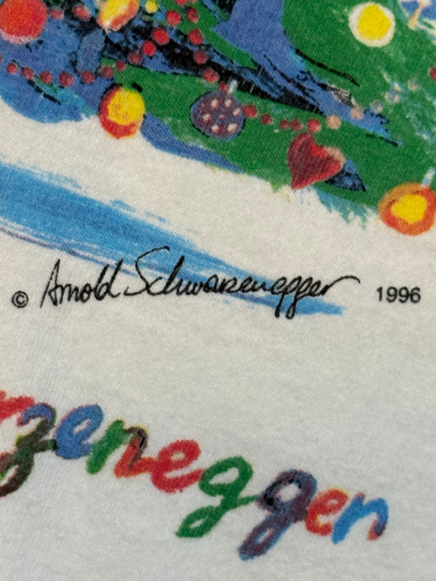 1996 Planet Hollywood Christmas Tee