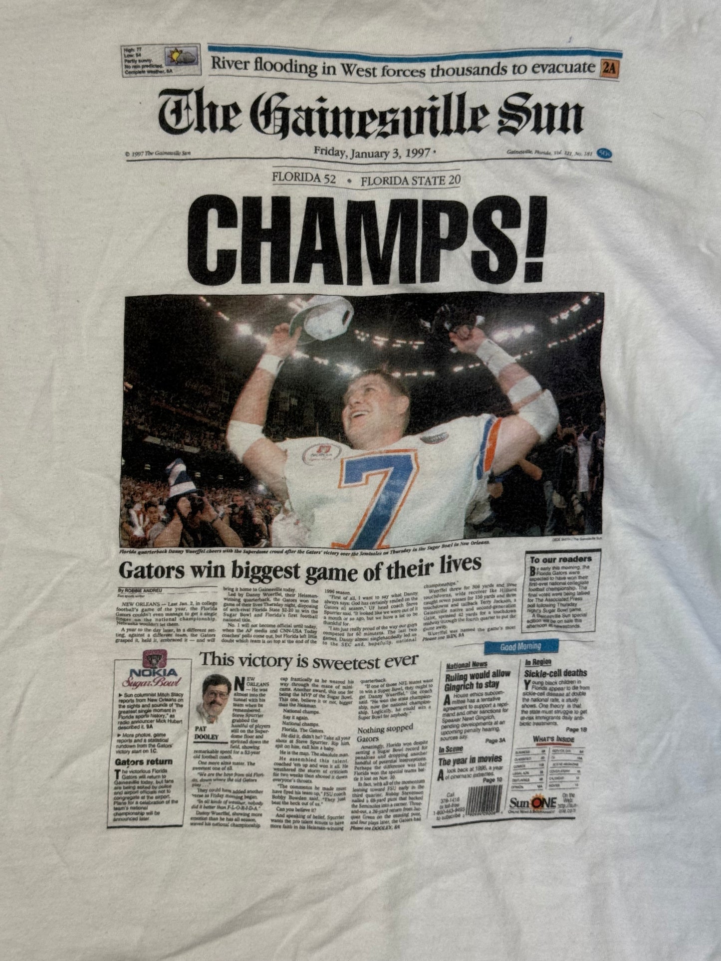 1997 UF Cotton Bowl Champions Tee
