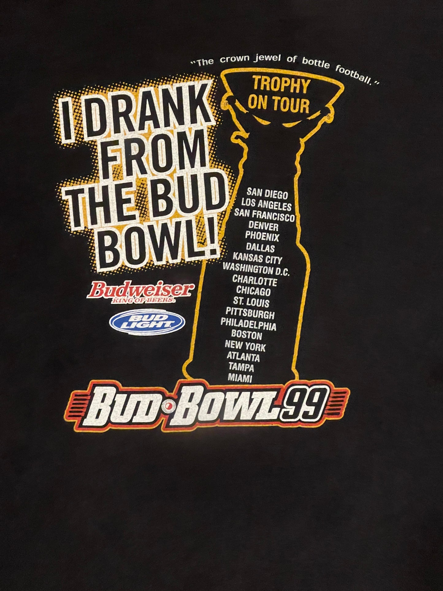 1999 Bud Bowl Drinking Tee