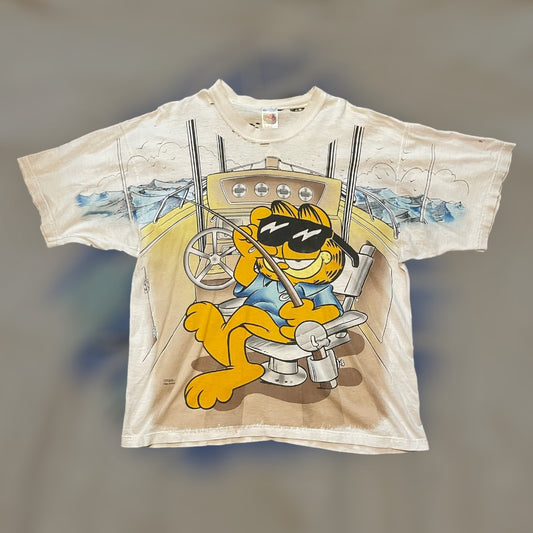 1996 Garfield All Over Print Tee