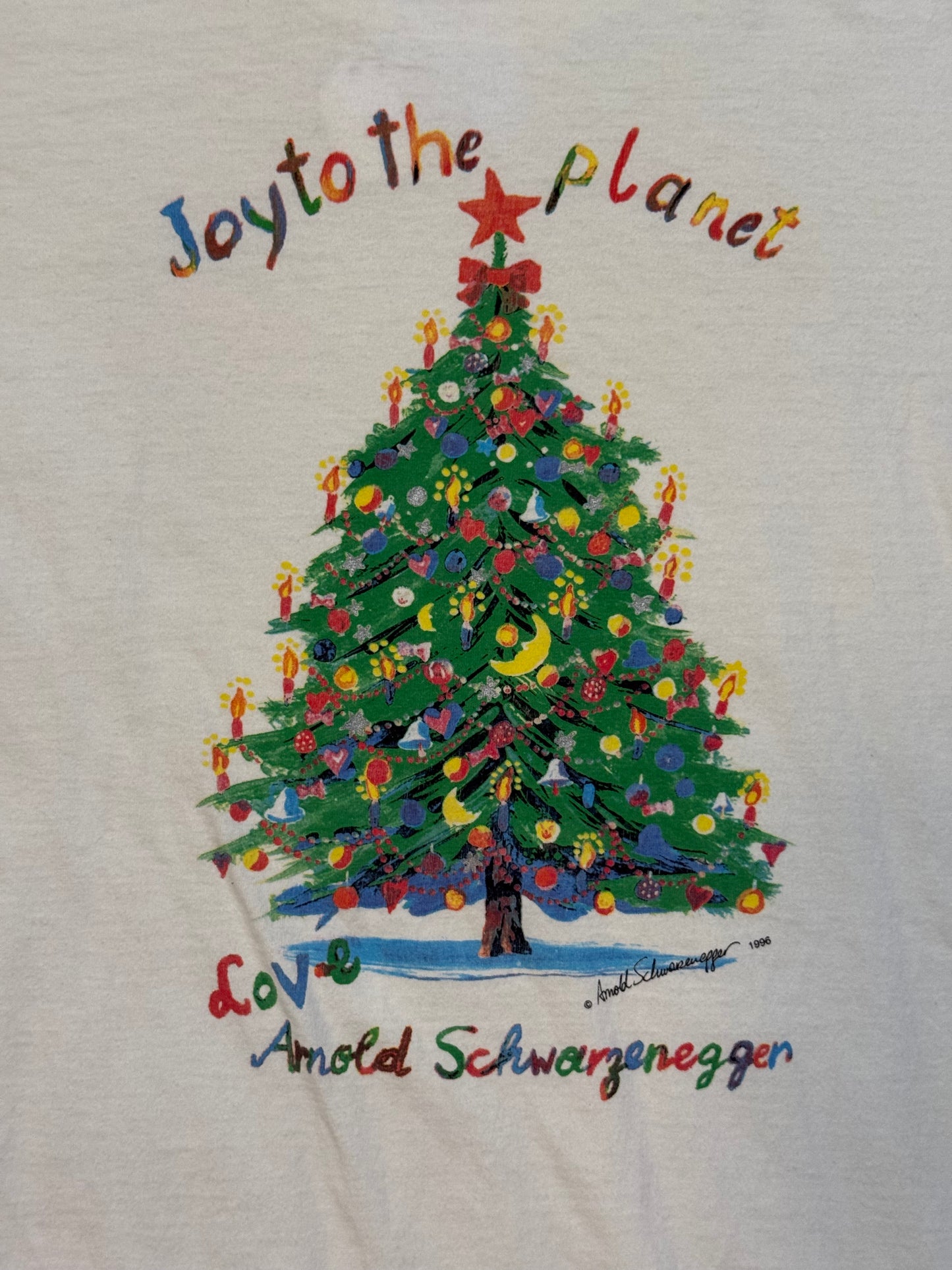 1996 Planet Hollywood Christmas Tee