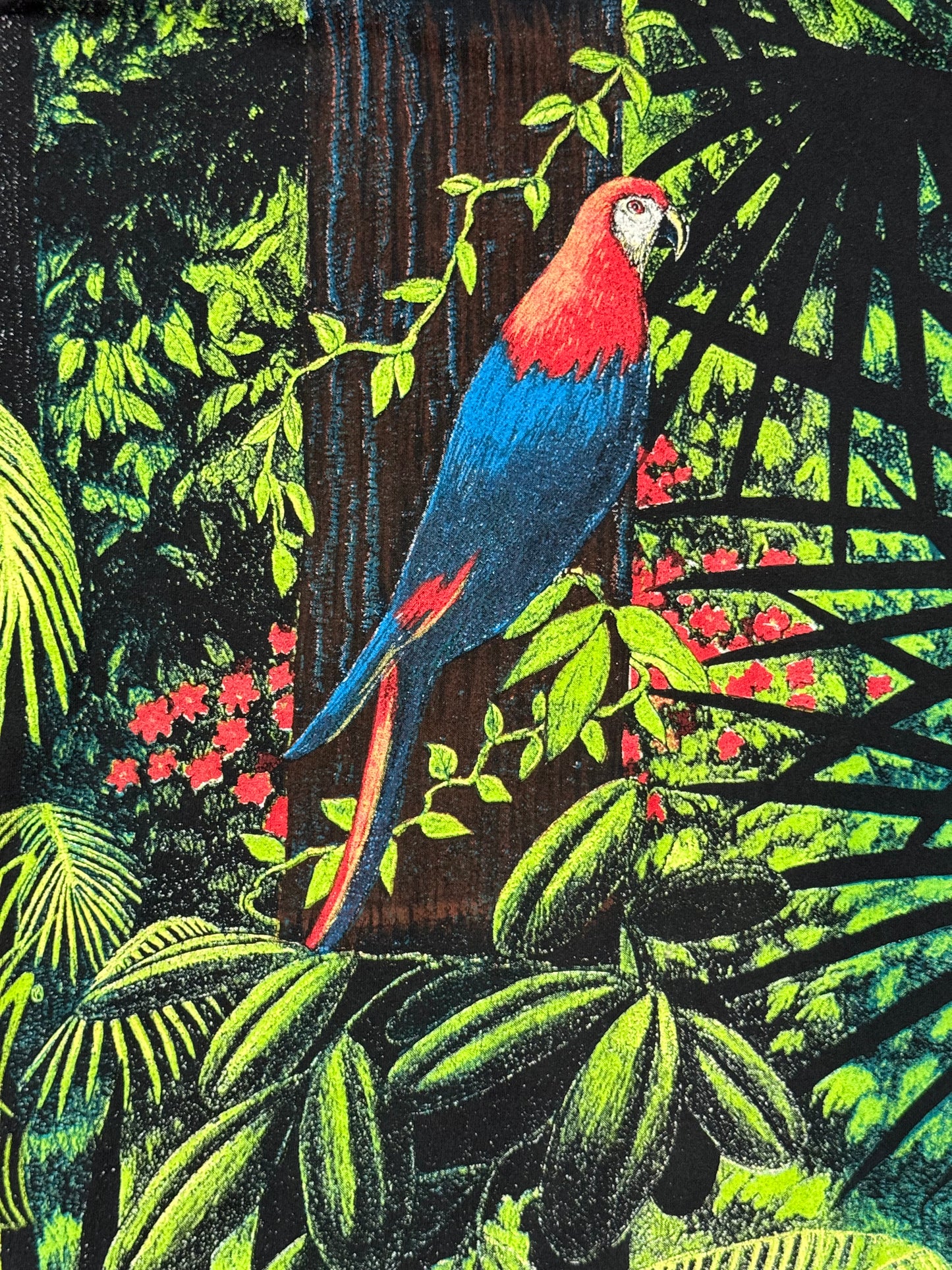 Vintage All Over Print Parrot Tee