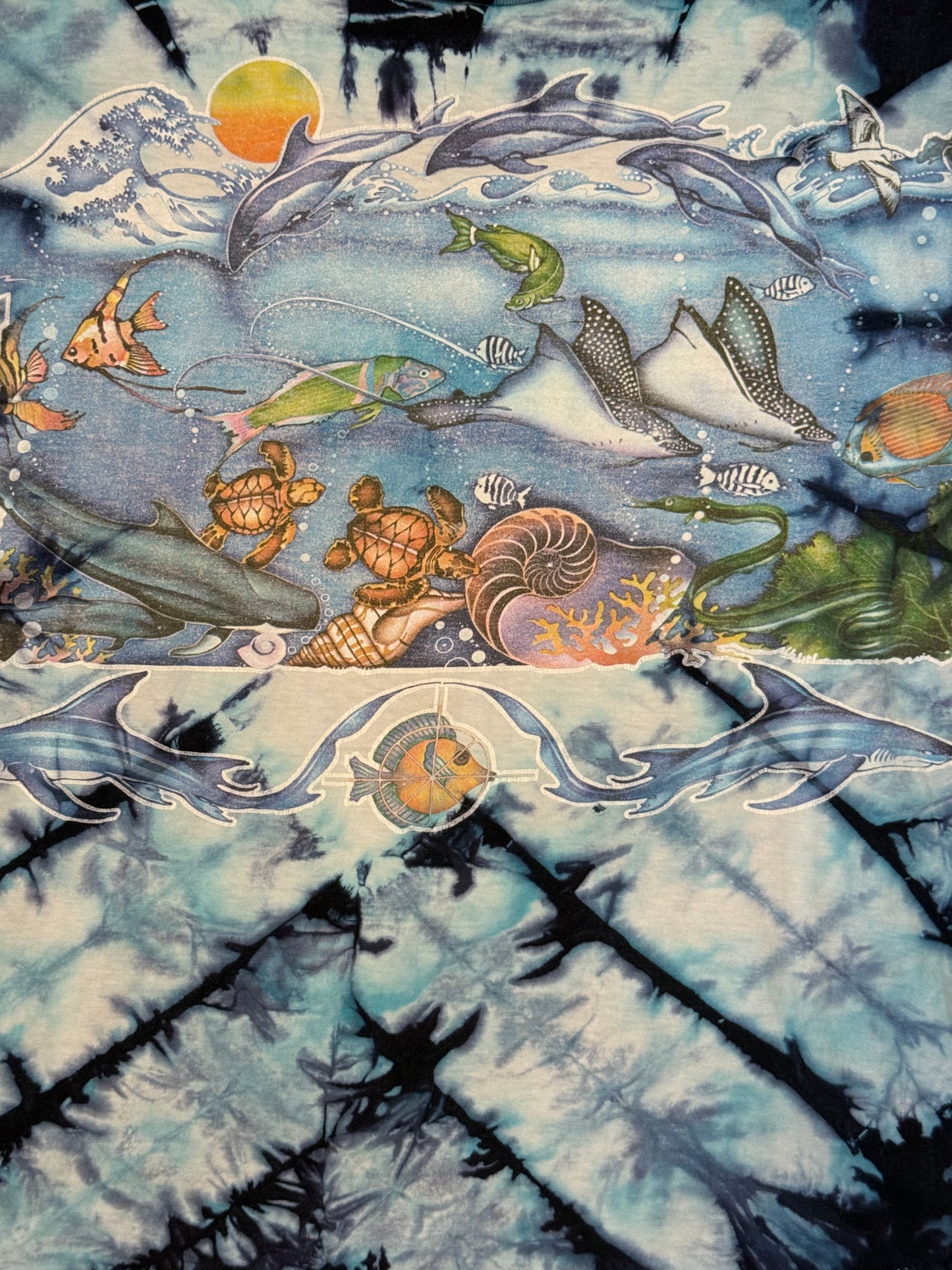 90’s Liquid Blue All Over Print Tee