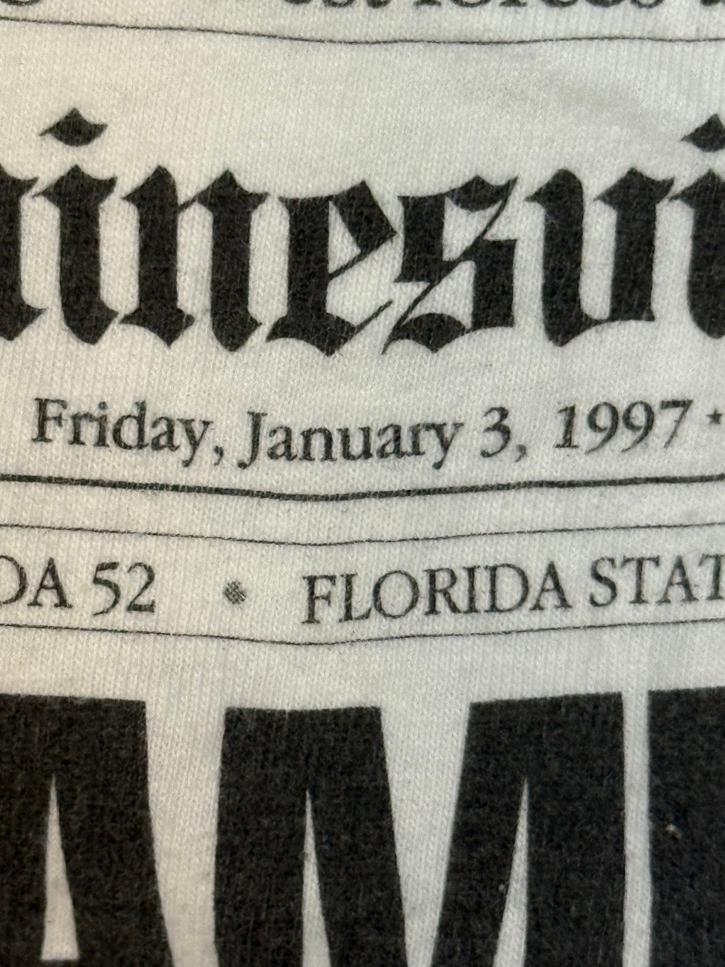 1997 UF Cotton Bowl Champions Tee