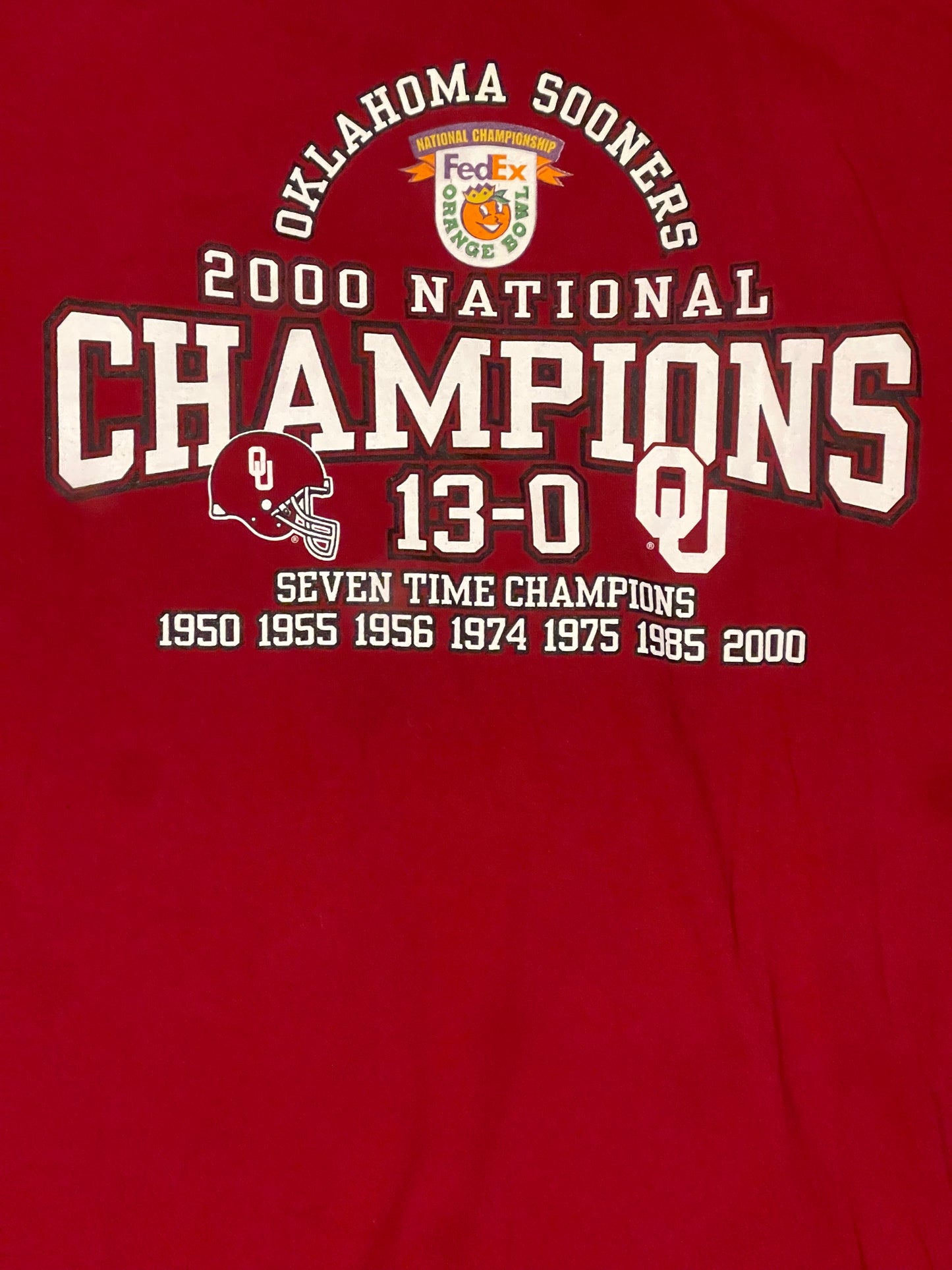 2000 OU National Champions Tee