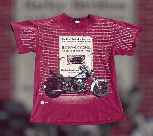1996 Harley All Over Print Tee
