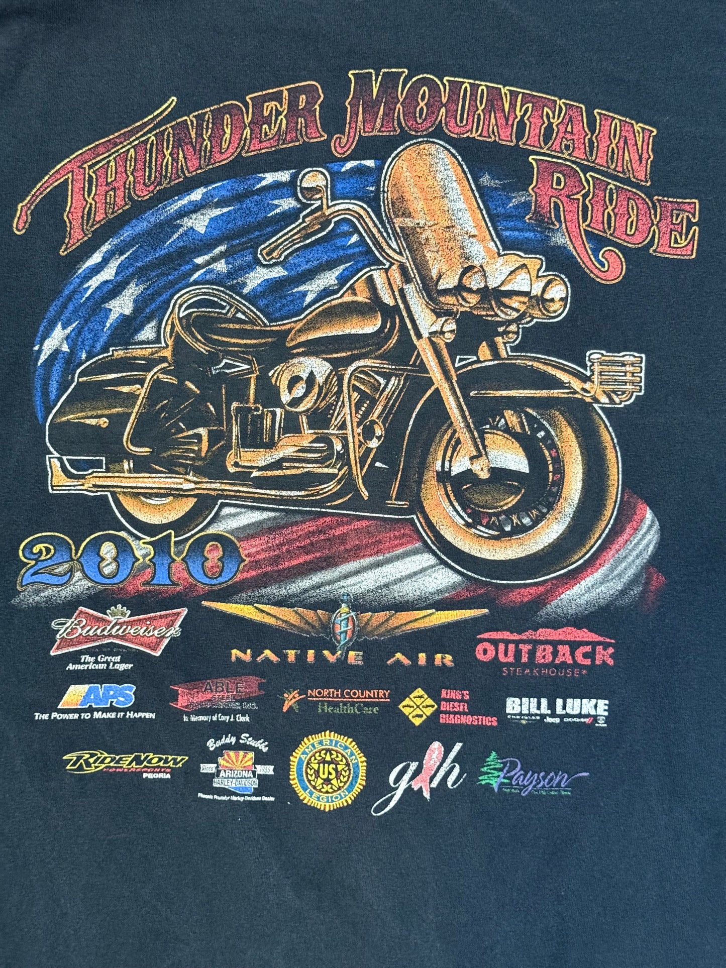 2010 Thunder Mountain Ride Biker Tee
